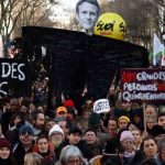 Miles de franceses vuelven a las calles contra reforma de pensiones de Macron Franceses vuelven a las calles contra reforma de pensiones de Macron