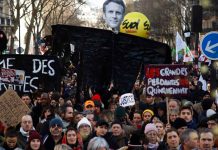Miles de franceses vuelven a las calles contra reforma de pensiones de Macron Franceses vuelven a las calles contra reforma de pensiones de Macron