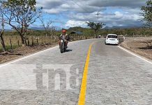 Adoquinado nuevo para carretera Juigalpa-San José del Lago, Chontales Foto: Nuevo tramo carretero en Juigalpa, Chontales / TN8