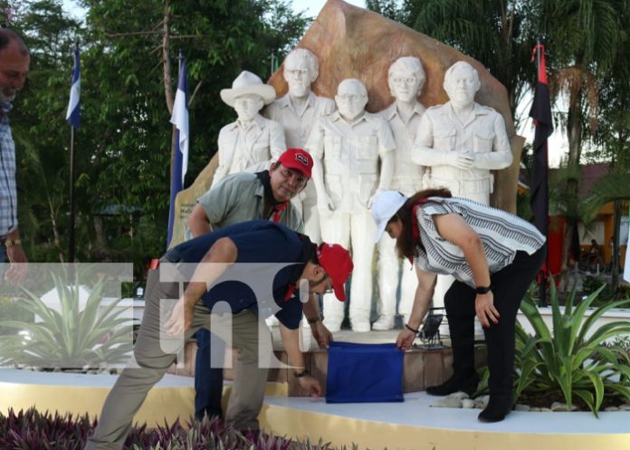Develan placa en honor al Comandante Camilo Ortega en Masaya