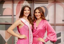 Foto: Xiomara Blandino, directora de Miss Teen Nicaragua, junto a Mariángeles Castillo, reina adolescente
