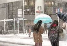 ¡Todos a abrigarse! Alerta en 23 distritos de Tokio por fuertes nevadas