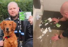 Puso su perro a la venta luego de que se comiera sus entradas