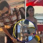 ¡Qué vergüenza! Con serenata y flores le declaró su amor pero ella lo rechazó Le propuso ser novios con flores y lo rechazó en público