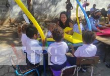 Preescolar «Pequeña Sonrisa», en Managua, aprende educación vial con manualidades Foto: Educación vial se enseña de forma divertida en preescolar de Managua / TN8