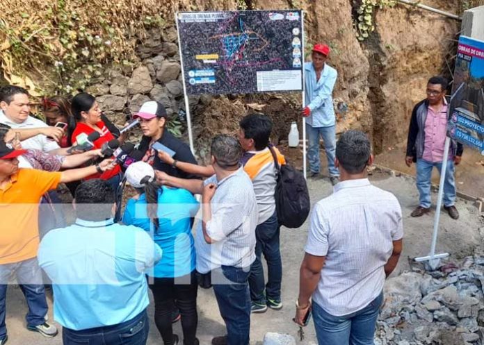 Foto: Revestimiento de cauce en el barrio Germán Pomares / TN8