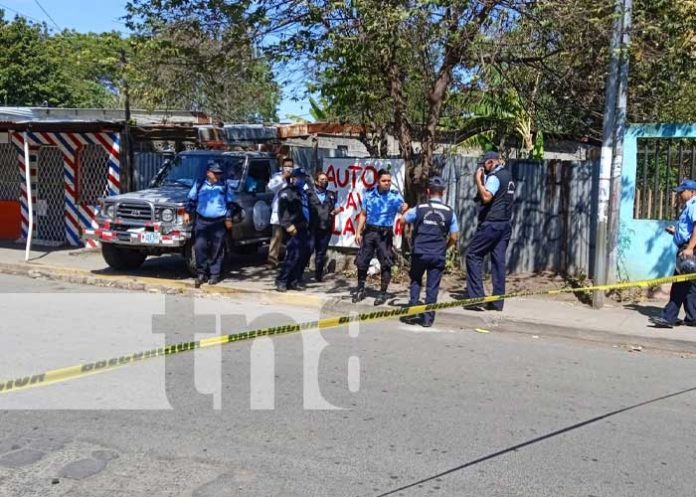 sandi-04 Foto: Investigación policial por un homicidio en un autolavado en Ciudad Sandino / TN8
