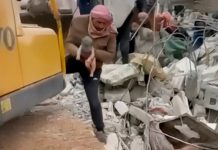 "Parió" entre los escombros tras apocalíptico de terremoto en Siria ¡Milagro!
