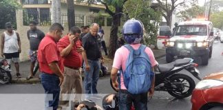 Foto: Accidente de tránsito en sector de La Tenderí, Managua / TN8