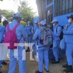Foto: Brigadistas del MINSA en el barrio Milagro de Dios, Managua / TN8