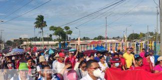 Foto: Caminata en homenaje a las mujeres en Bilwi, Matagalpa y Granada / TN8