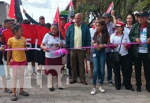 Inauguración de 3 nuevas calles adoquinadas en el barrio Padre Miguel, en Juigalpa Foto: Inauguración de 3 nuevas calles adoquinadas en el barrio Padre Miguel, en Juigalpa / TN8