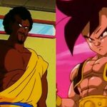 Dragon Ball: Uub entrena con el Rey Chapa en una ilustración de Toyotaro