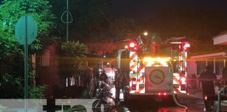 Managua: Incendio consume totalmente una vivienda en horas de la madrugada
