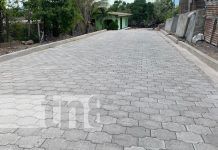Nuevas calles adoquinadas en el barrio Diriangén en Juigalpa Foto: Nuevas calles adoquinadas en el barrio Diriangén en Juigalpa / TN8