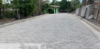 Foto: Nuevas calles adoquinadas en el barrio Diriangén en Juigalpa / TN8