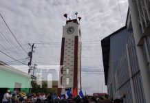 Foto: Histórico: Inauguración del mejoramiento del reloj icónico de Diriamba / TN8