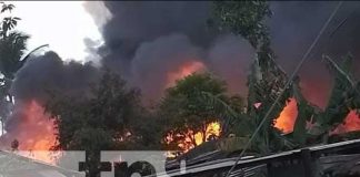 Foto: 20 familias quedaron a la intemperie por voraz incendio en Kukra Hill / TN8