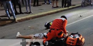 Foto: Accidente de tránsito deja a motociclista en estado grave en Jinotepe / TN8