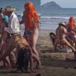 Señor se viraliza por conquistar a 3 jóvenes en la playa y “perrear” con ellas Señor se viraliza por conquistar a 3 jóvenes en la playa y “perrear” con ellas