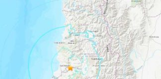 Sismo de 5,6 sacude a la zona central de Chile