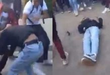 Estudiantes dan tremenda golpiza a otro y lo dejan inconsciente en México Estudiantes dan tremenda golpiza a otro y lo dejan inconsciente en México