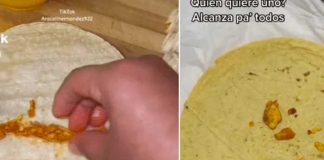 ¡Mejor que no le eche nada! Mujer hace tacos con “hilos“ de pollo y es criticada
