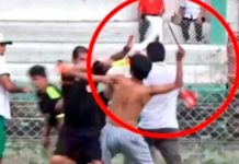 Perú: Aficionado casi machetea a árbitro porque perdió su equipo Perú: Aficionado casi machetea a árbitro porque perdió su equipo
