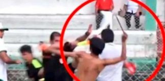 Perú: Aficionado casi machetea a árbitro porque perdió su equipo