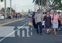 Familias disfrutan de un ambiente sano en el Puerto Salvador Allende, Managua Familias disfrutan de un ambiente sano en el Puerto Salvador Allende, Managua