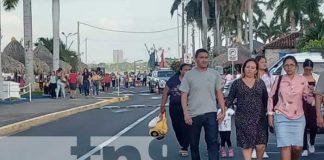 Familias disfrutan de un ambiente sano en el Puerto Salvador Allende, Managua