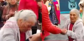 Abuelita de 103 años demuestra que aún se mantiene en “forma” para bailar