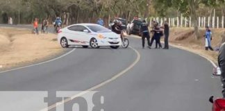 Muere motociclista que recibió 6 impactos de bala Carretera Diriamba-La Boquita