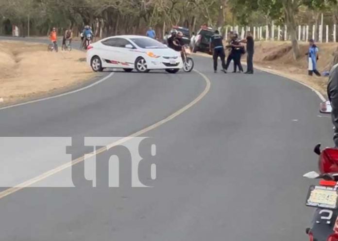 Muere motociclista que recibió 6 impactos de bala Carretera Diriamba-La Boquita
