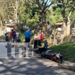 Con lesiones termina motociclista tras accidente vial en Nueva Segovia Con lesiones termina motociclista tras accidente vial en Nueva Segovia