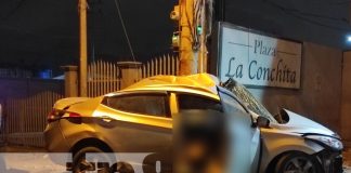 Foto: Tres lesionados y un fallecido en accidente por la Rotonda Universitaria, Managua / TN8