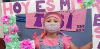 Niña de 8 años vence la leucemia