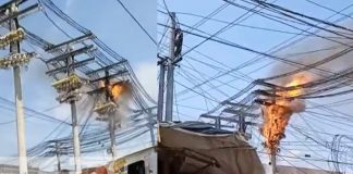 Cortocircuito genera incendio en el sector de Ciudad Jardín en el Mercado Oriental