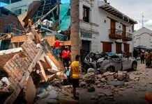 Cuatro muertos tras potente sismo en varias zonas de Ecuador Cuatro muertos tras potente sismo que se sintió en varias zona de Ecuador
