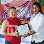 Foto: Mujeres deportistas fueron homenajeadas en Jinotega / TN8