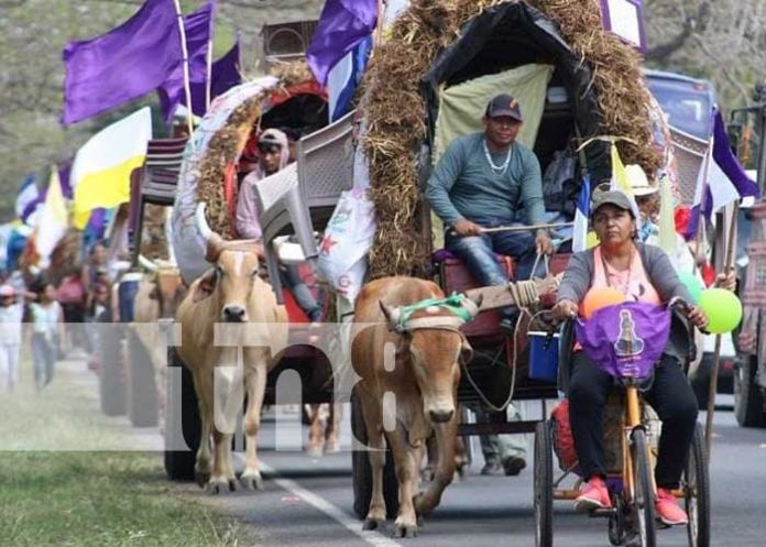 Foto: Últimas carretas peregrinas ya en Ochomogo, Rivas / TN8