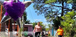 Managua: Familias del Georgino Andrade inauguran 8 cuadras de calles asfaltadas