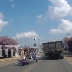 En estado reservado se encuentran motociclistas que impactaron a camión en Jinotepe En estado reservado se encuentran motociclistas que impactaron a camión en Jinotepe