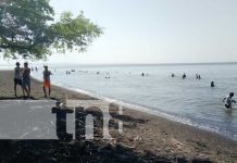 Turistas “aplacan” el calor en playa Punta Jesús María en la Isla de Ometepe Turistas “aplacan” el calor en playa Punta Jesús María en la Isla de Ometepe