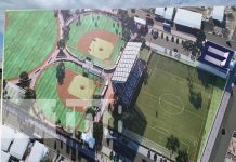 «Hay que integrar más a los chavalos»: Política para crecer deportivamente en Nicaragua Foto: Entrega de sitio para construcción del nuevo estadio de fútbol Miguel “Chocorrón” Buitrago / TN8