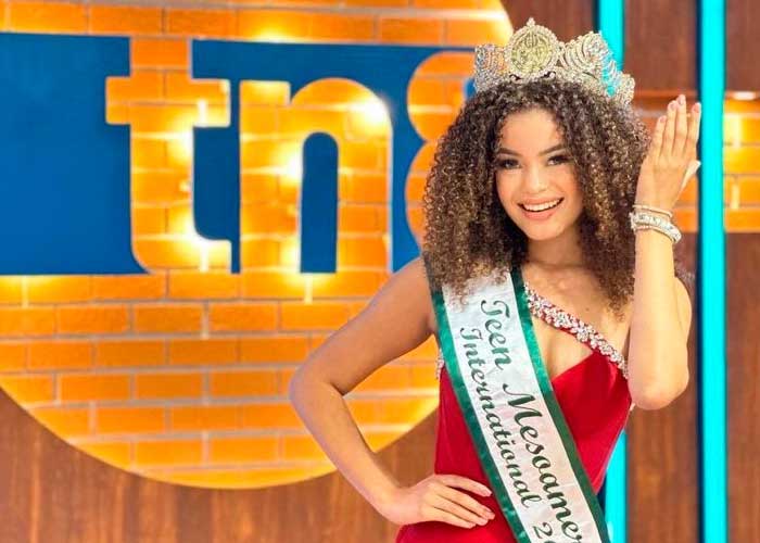 Foto: Matagalpa recibe a lo grande a Grethel Gámez “Miss Teen Mesoamérica Internacional 2023” / TN8