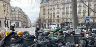 Basura inunda calles de París por huelga de recolectores