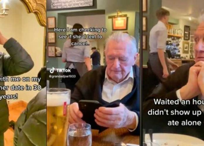 abue1 Abuelito de 89 años tenía su primera cita en 30 años