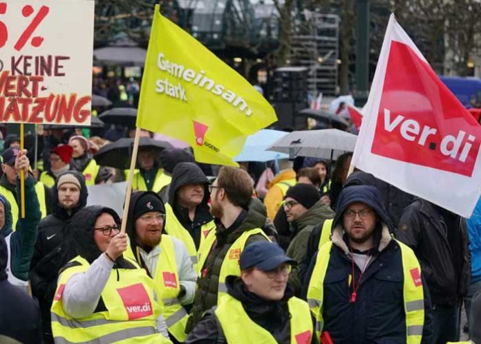 Masiva huelga en el sector transporte causa caos en las calles de Alemania