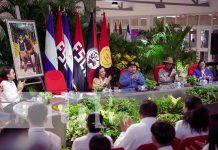 Presidente Daniel Ortega: «El analfabetismo es una enfermedad, un virus, que lo provoca el sistema capitalista» Foto: Acto por el 43 aniversario de la Cruzada Nacional de Alfabetización, presidido por el Comandante Daniel Ortega / TN8